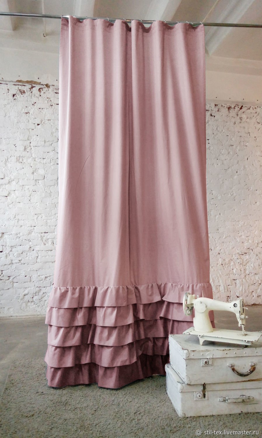 Шторы с рюшами