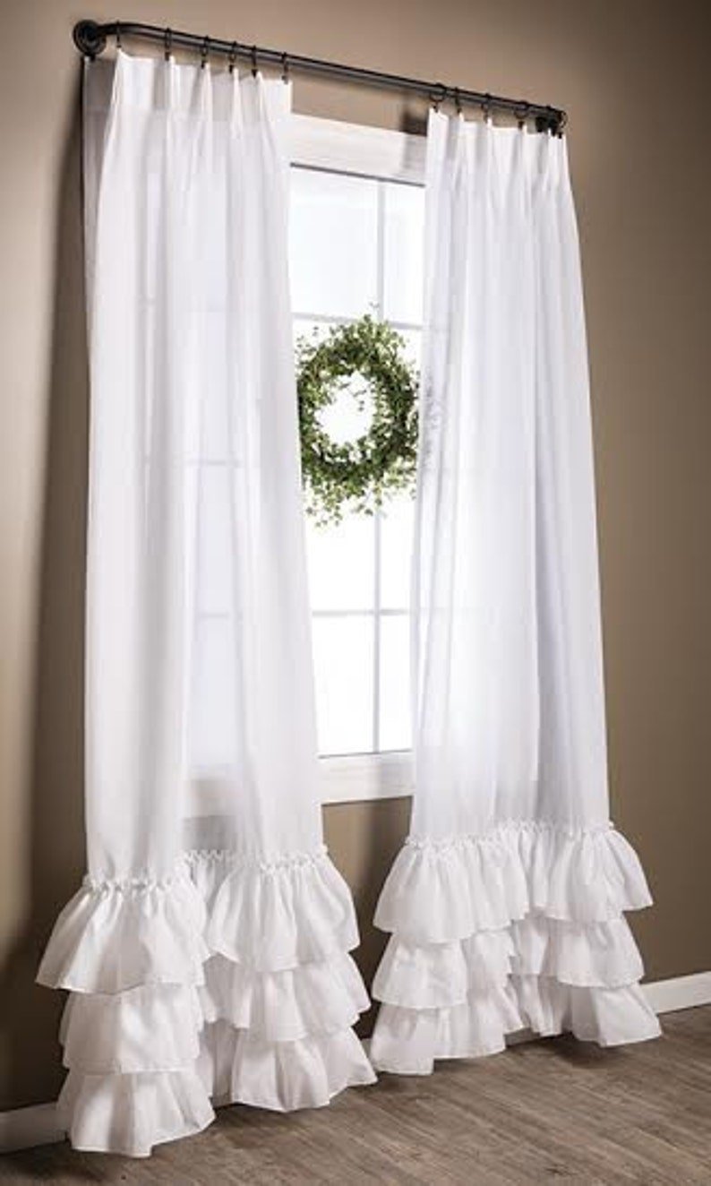 Занавески с рюшами