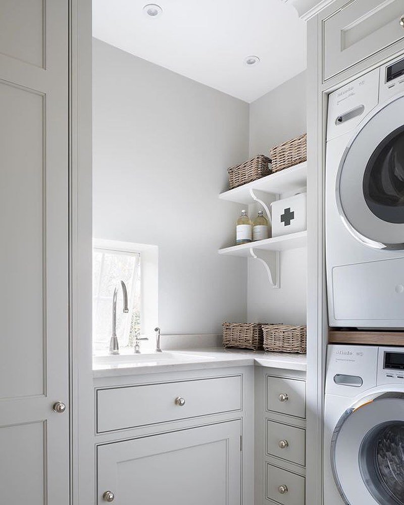 Стиралка и сушилка в интерьере