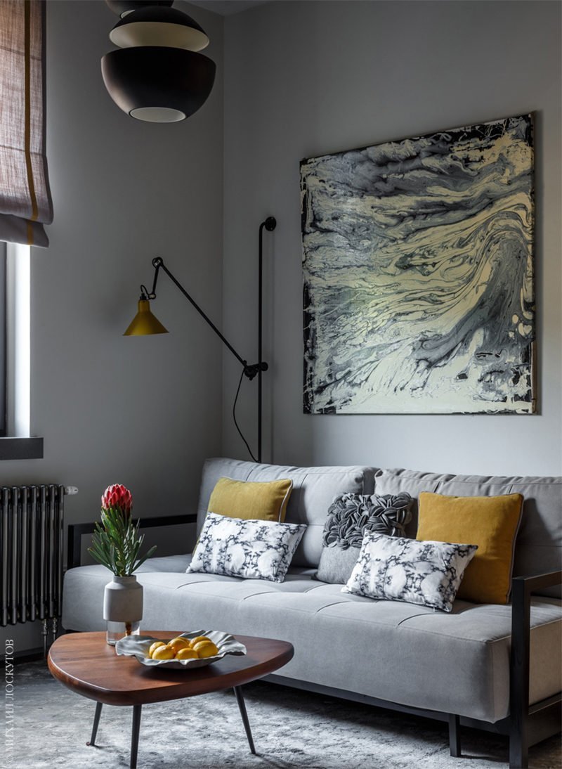 Серый интерьер