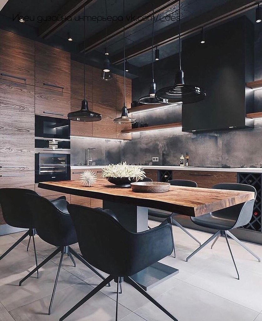 Дизайн графит с деревом