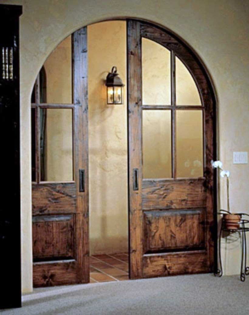 Арочные раздвижные двери