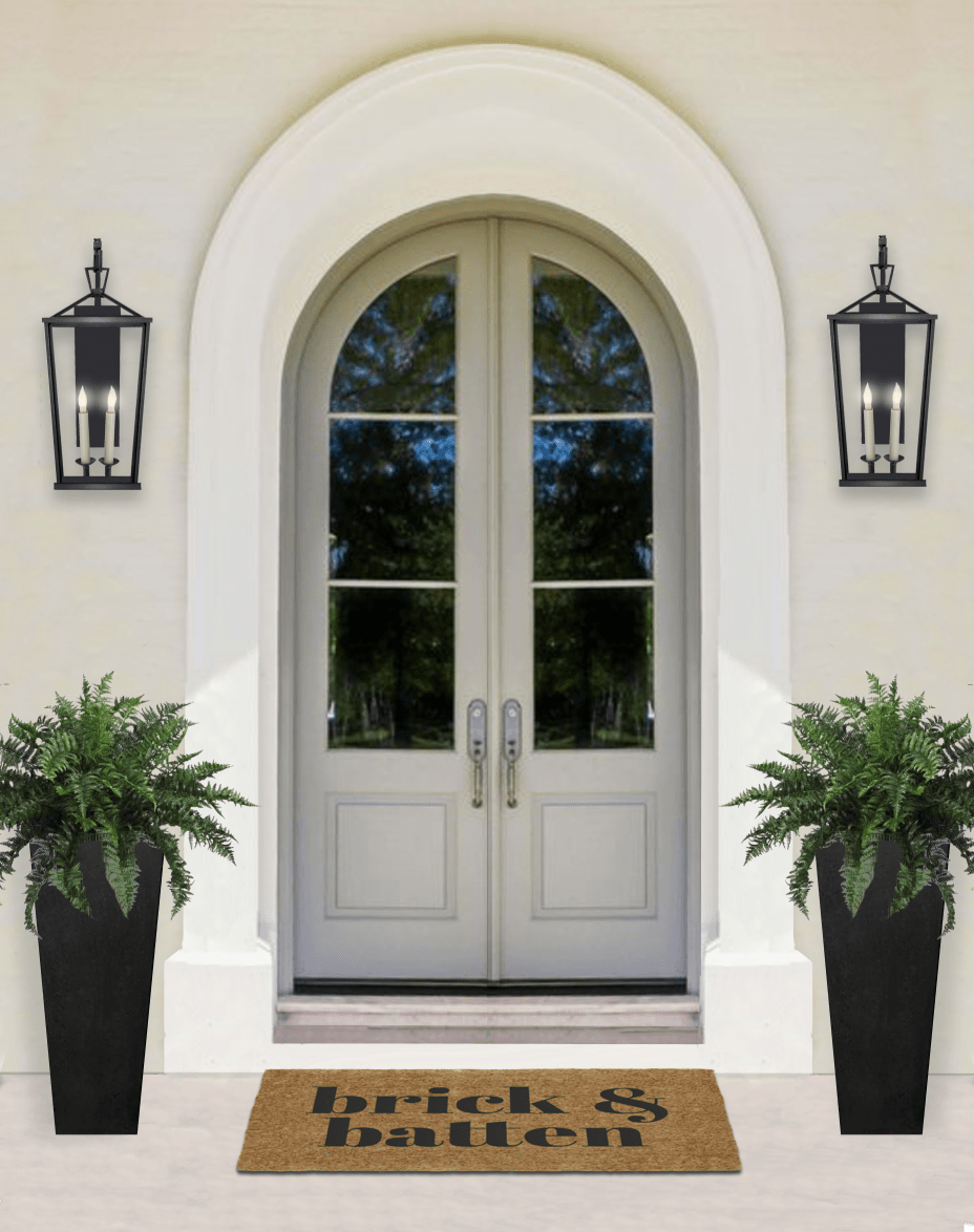 Двойные арочные двери