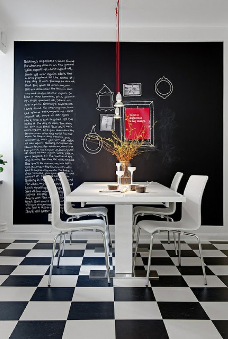 Черная плитка в интерьере