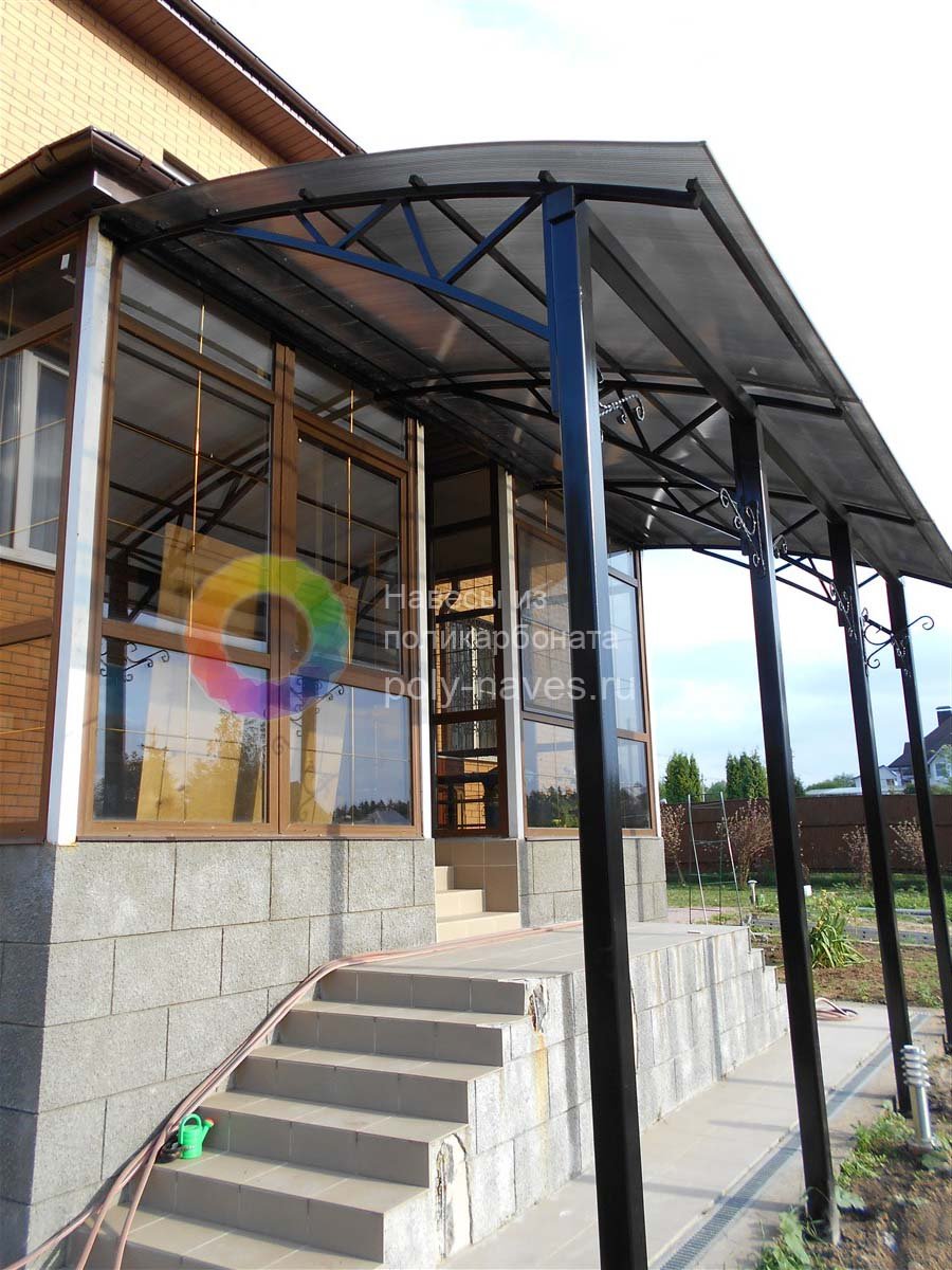 Крыльцо из монолитного поликарбоната