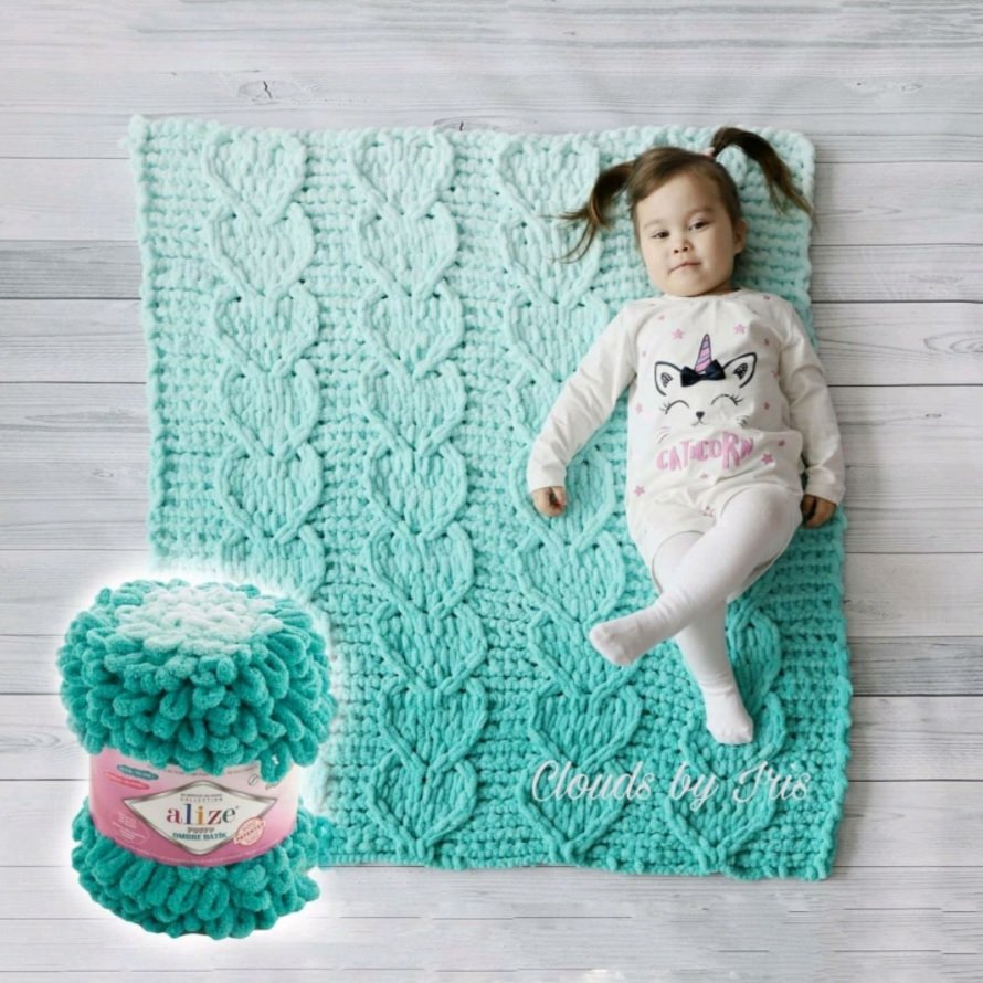 Пряжа Ализе Пуффи изделия