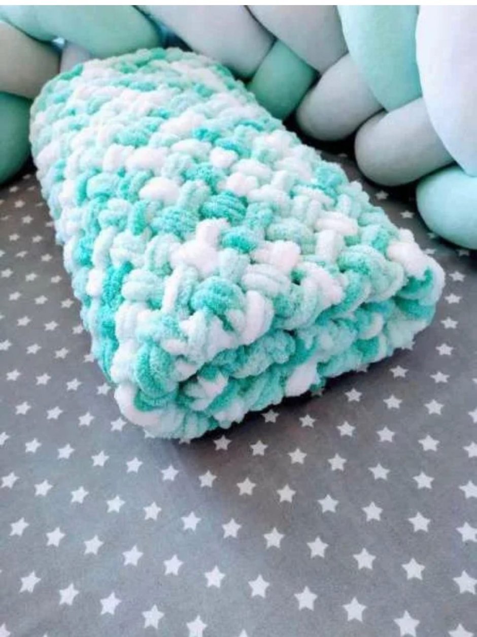 Ализе Пуффи бирюза плед