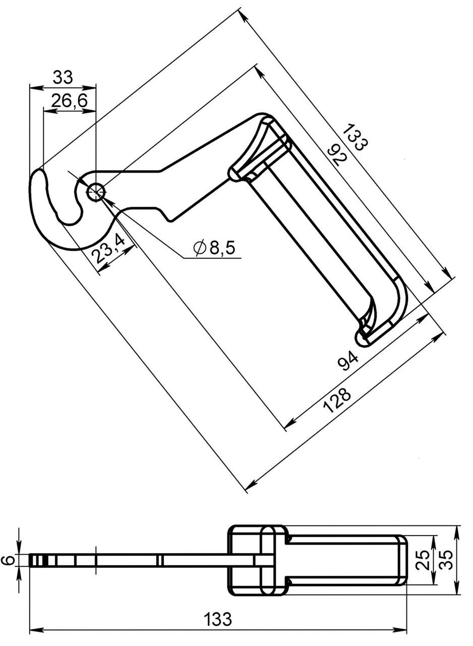 Ручка для твердотопливного котла чертеж 1 1