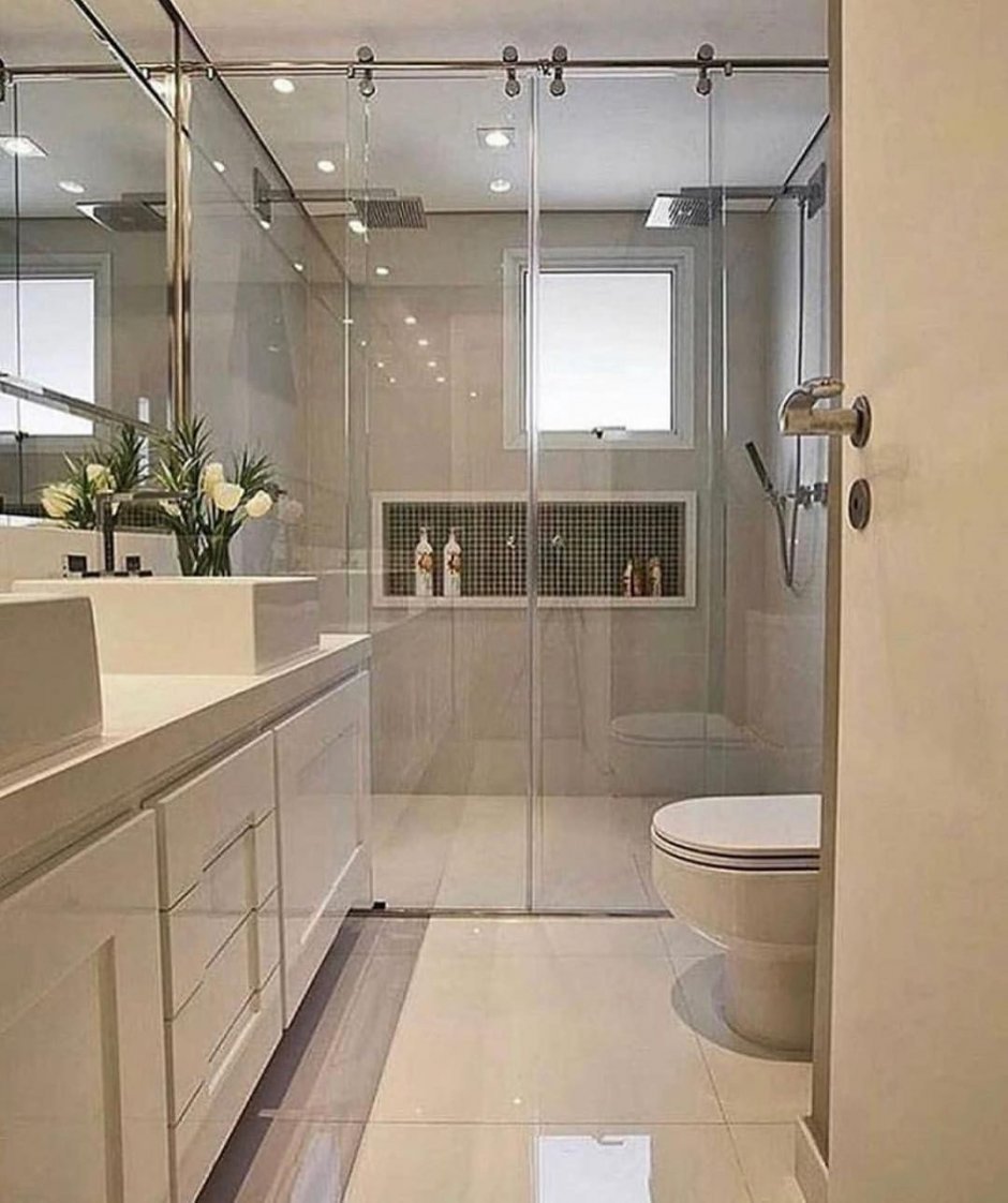 Душевая с окном