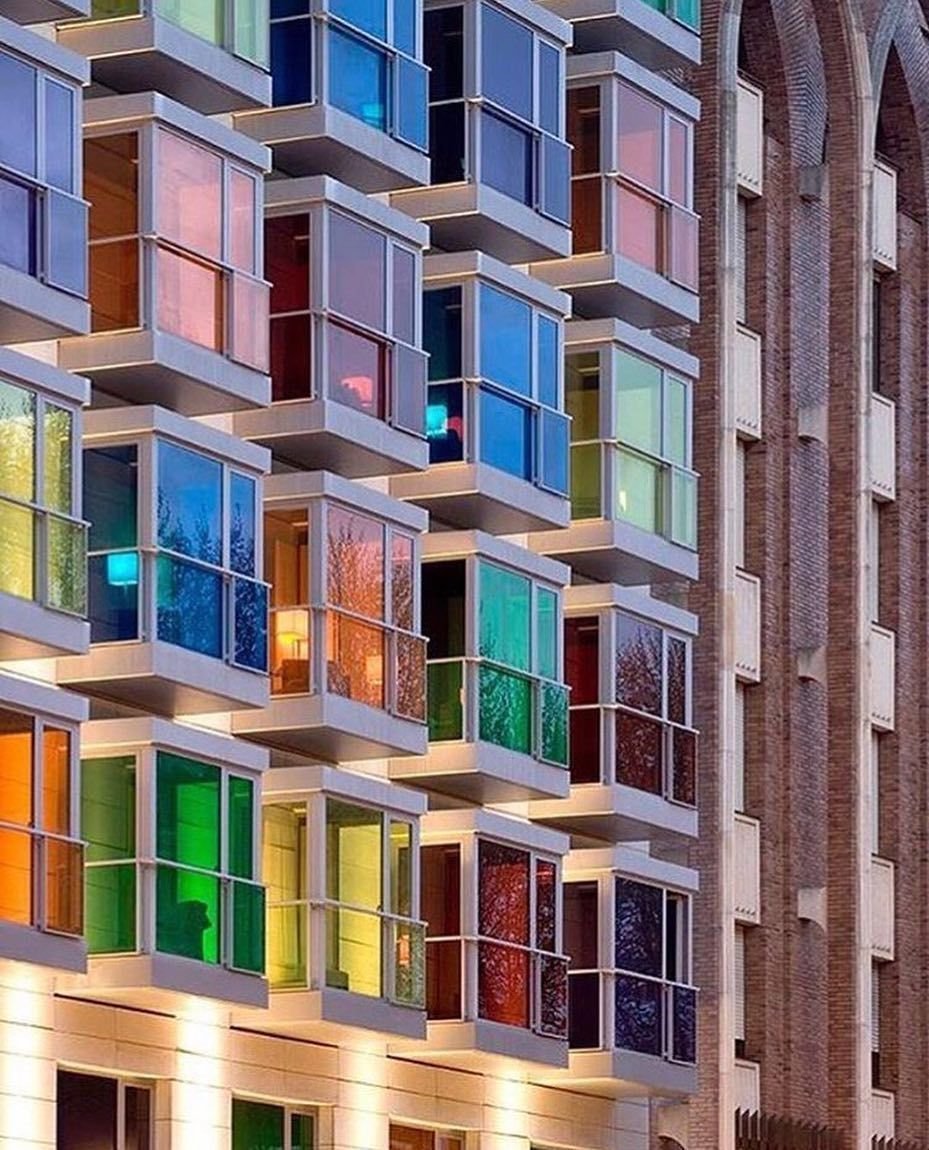 Цветовое решение фасадов многоэтажных жилых домов