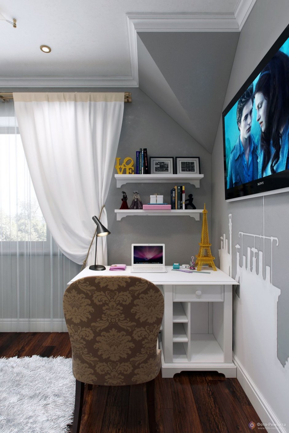 Детская комната с балконом