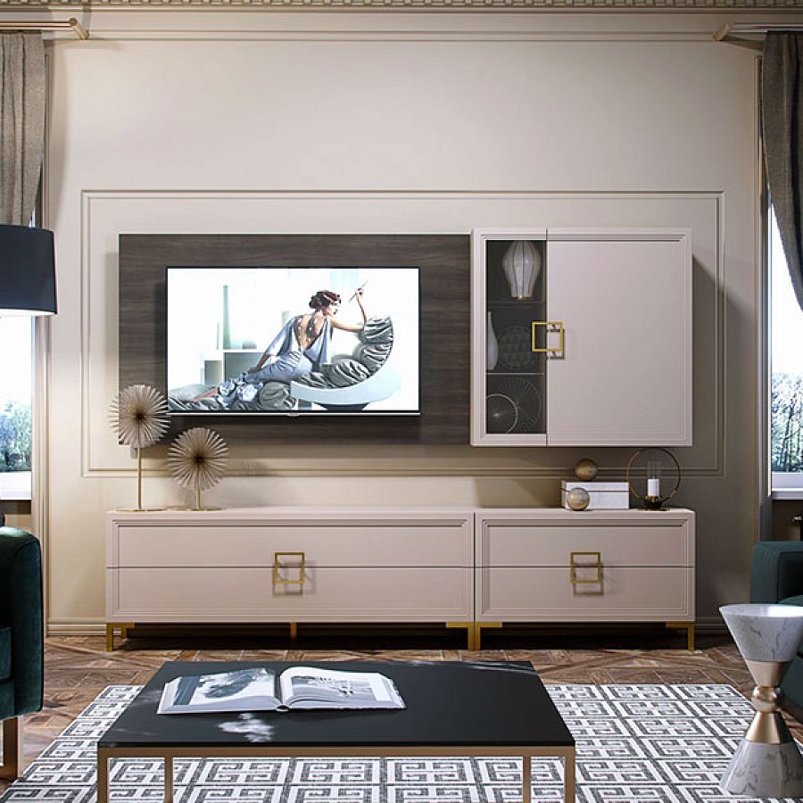 Гостиная цвет кашемир