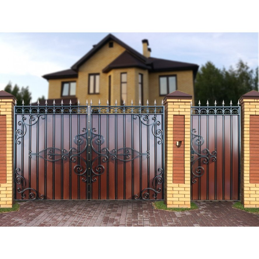 Ворота «МПА» со встроенной калиткой