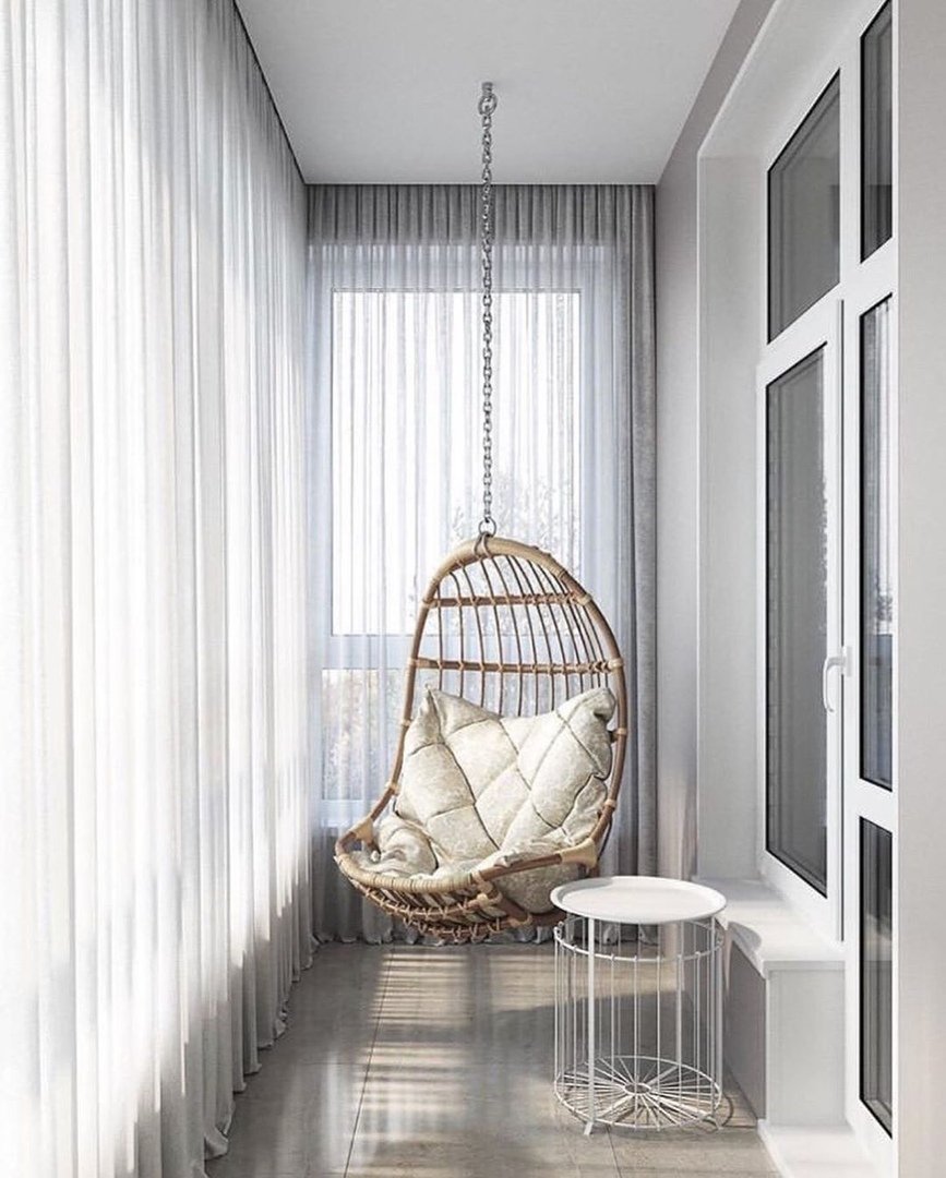 Качели на балкон подвесные