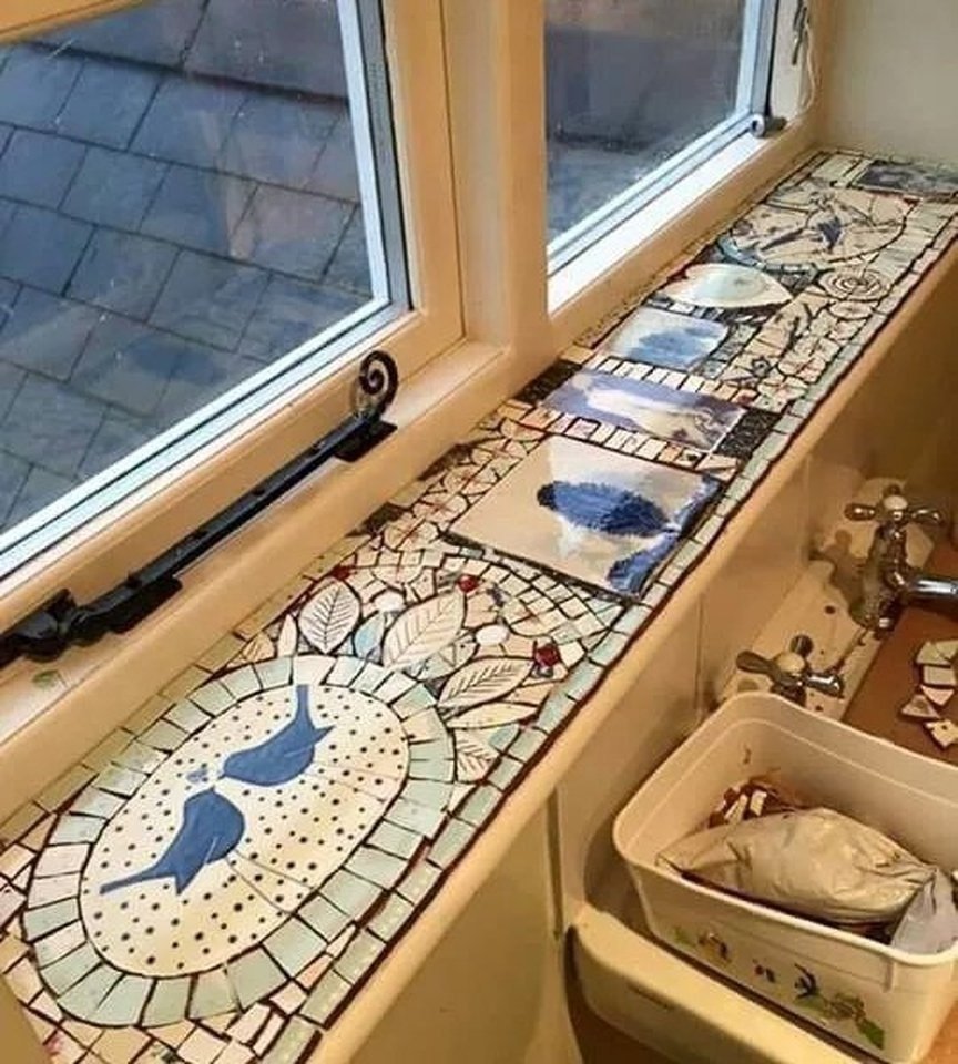 Мозаика на подоконнике