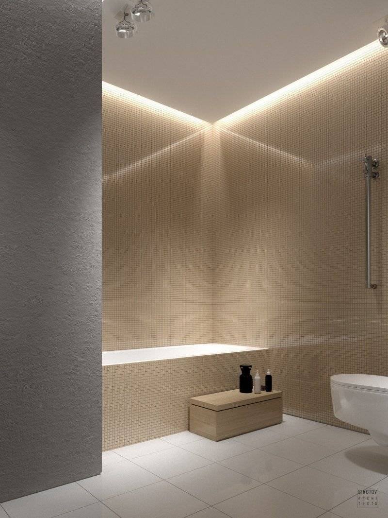 Потолочное освещение в ванной комнате