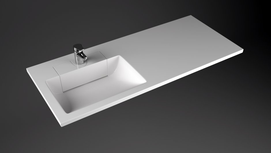 Раковина Lotos-115 литьевой мрамор