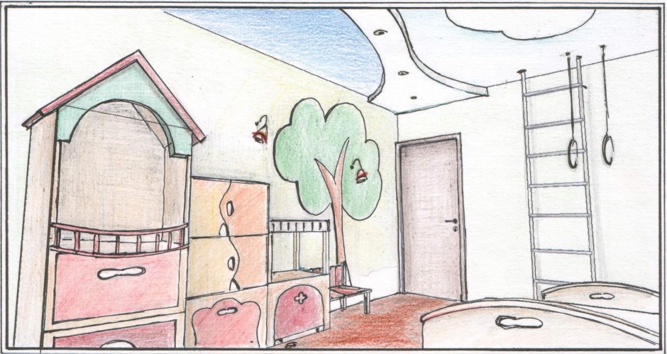 Эскиз детской комнаты