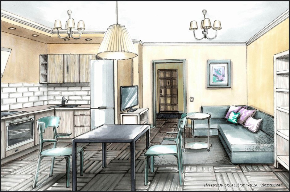 Квартира рисунок