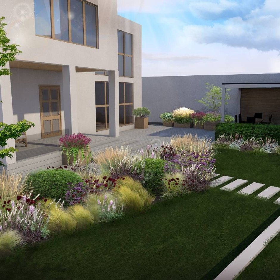 Визуализации ландшафтных композиций