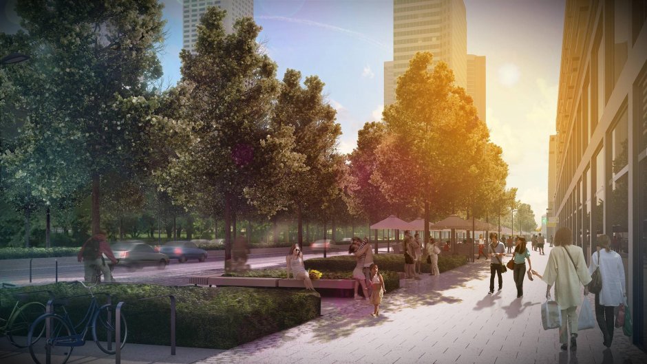 Городской фон для рендера