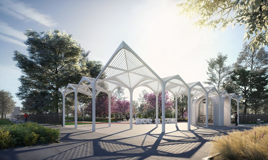 Парк в городе Троицк Челябинская область