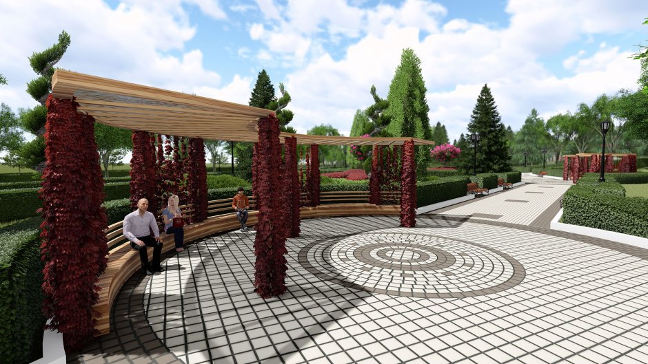 Фонтан Комсомольский парк Пятигорск