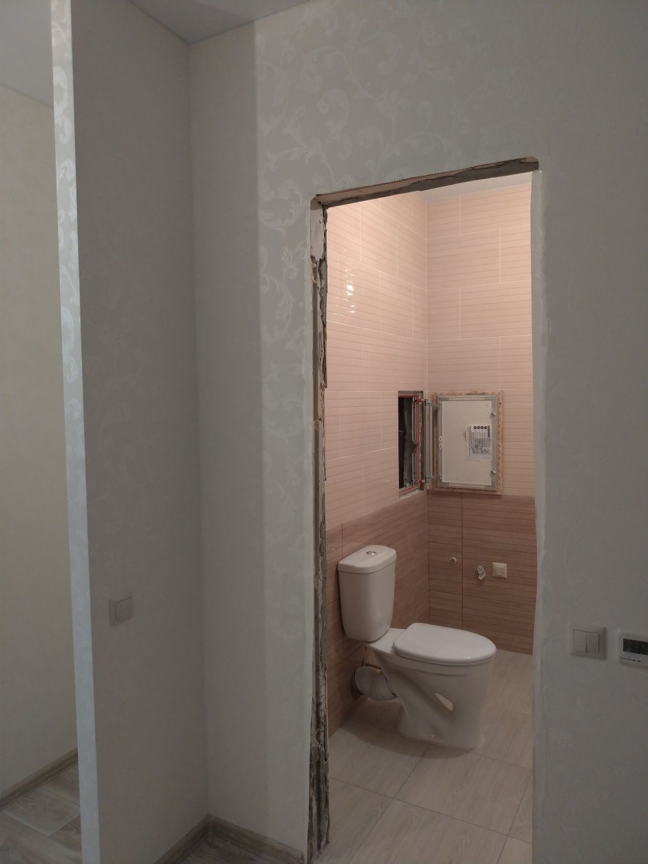 Временная дверь в ванную