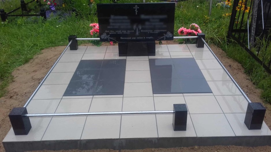 Плитка на кладбище