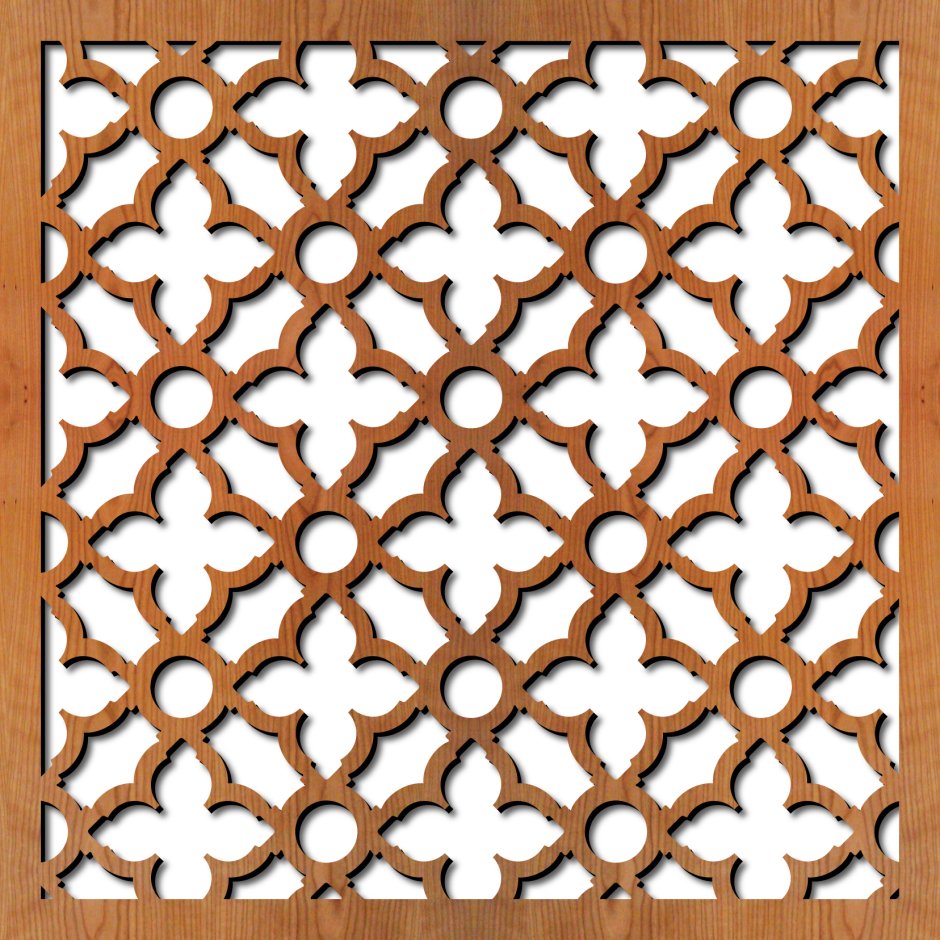 Деревянная декоративная решетка узоры