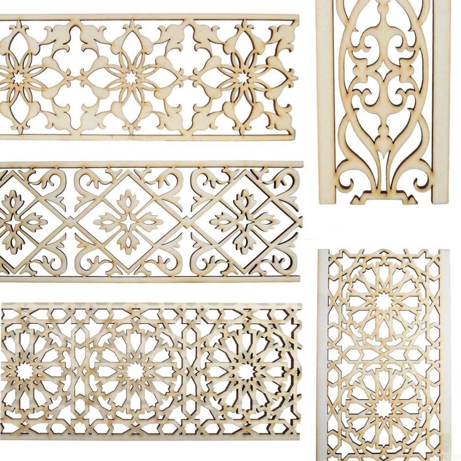 Деревянная декоративная решетка узоры