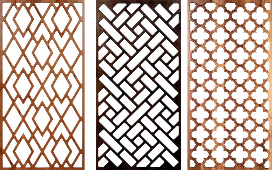 Декоративная решетка из дерева