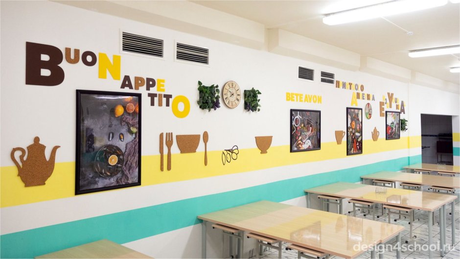 Декор школьной столовой