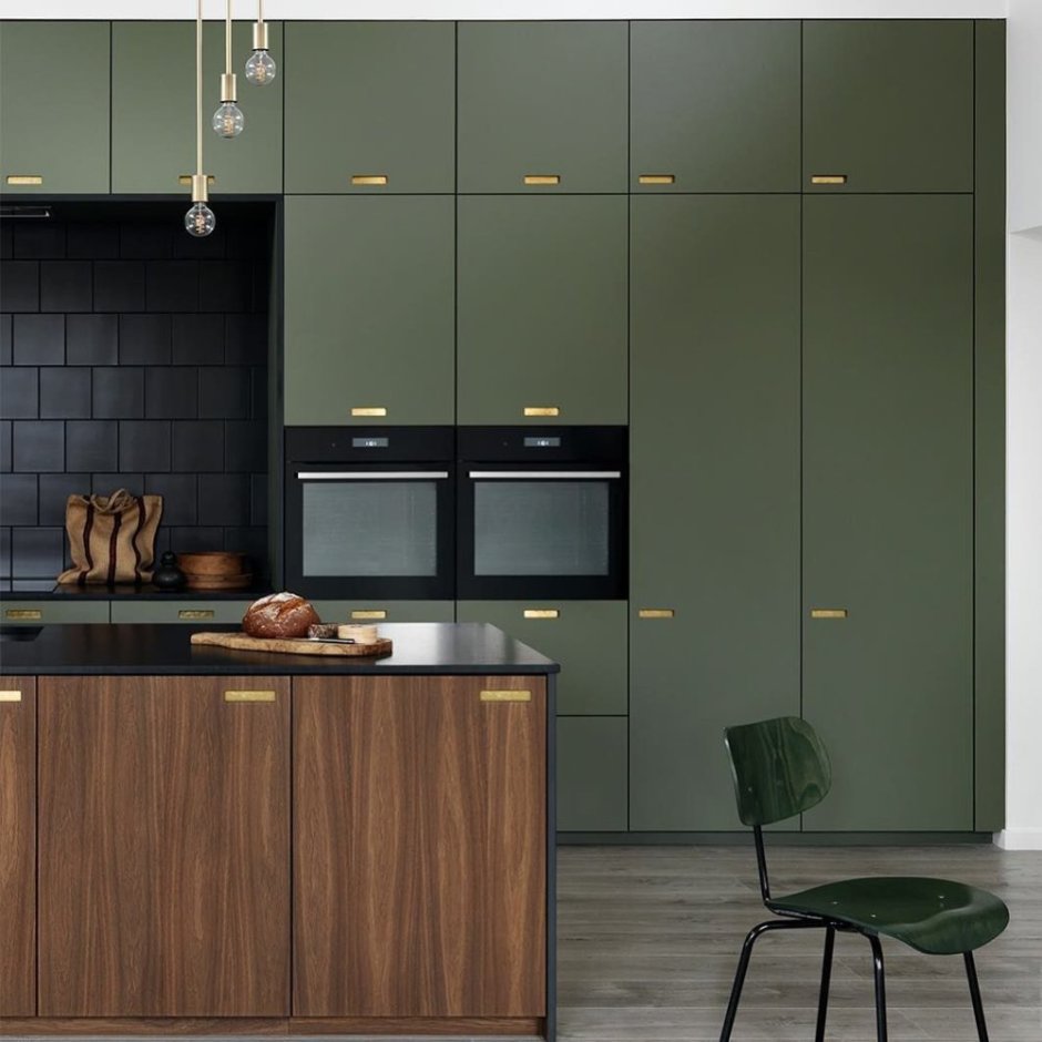 Кухня Modern ikea зеленая