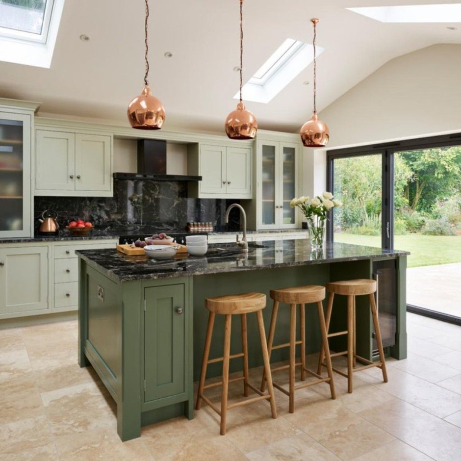 Фасады кухонные вблизи