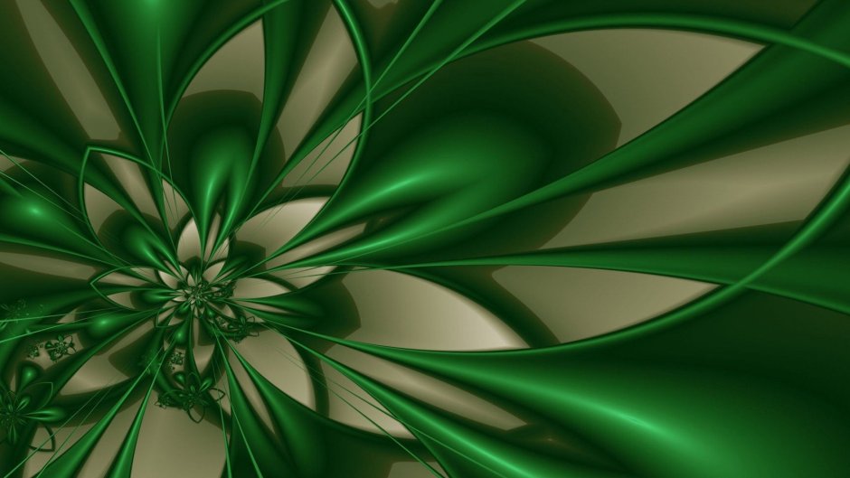 Абстракция в зеленых тонах