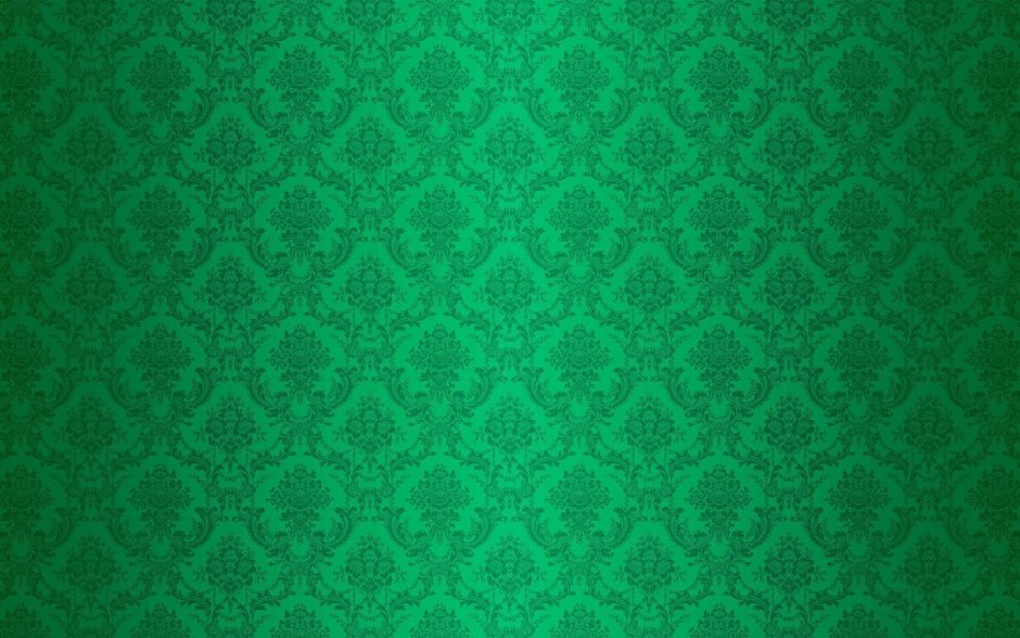 Зеленый фон с орнаментом