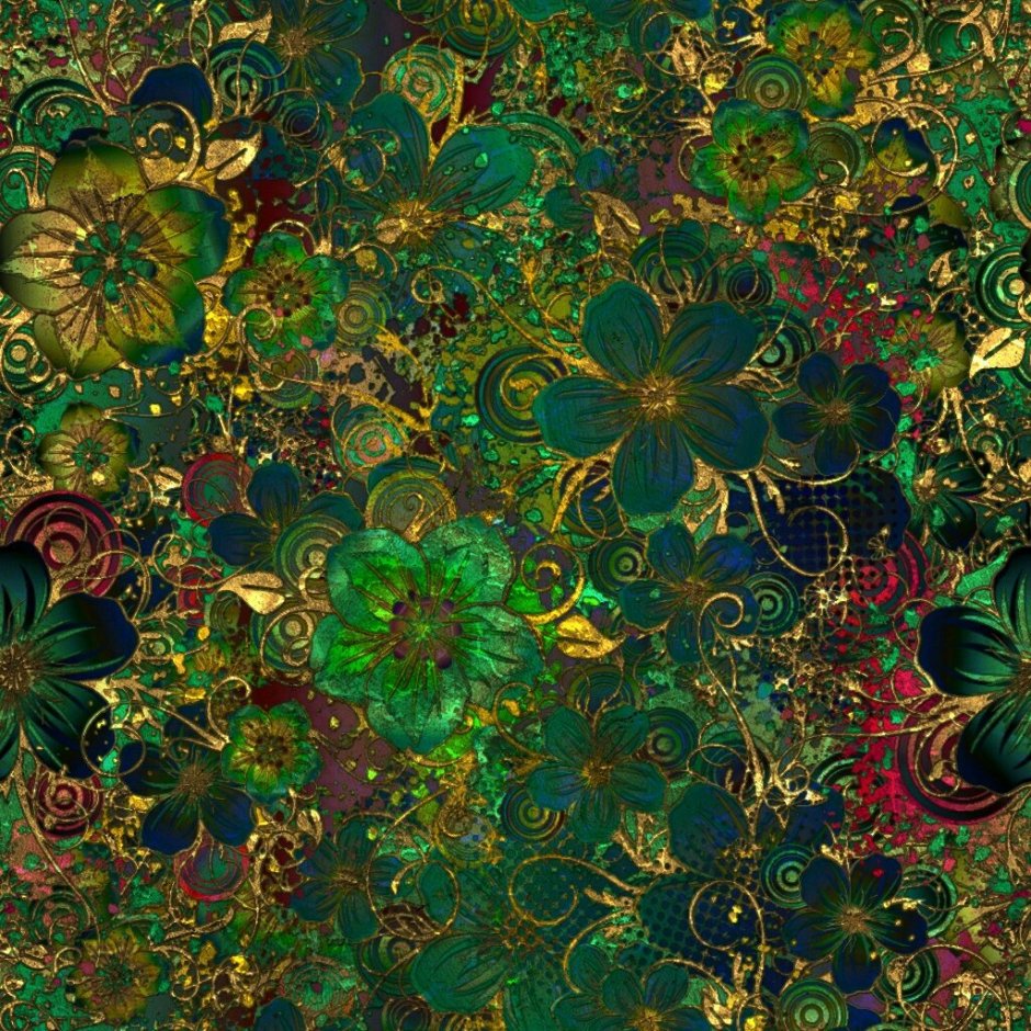 Изумрудный фон