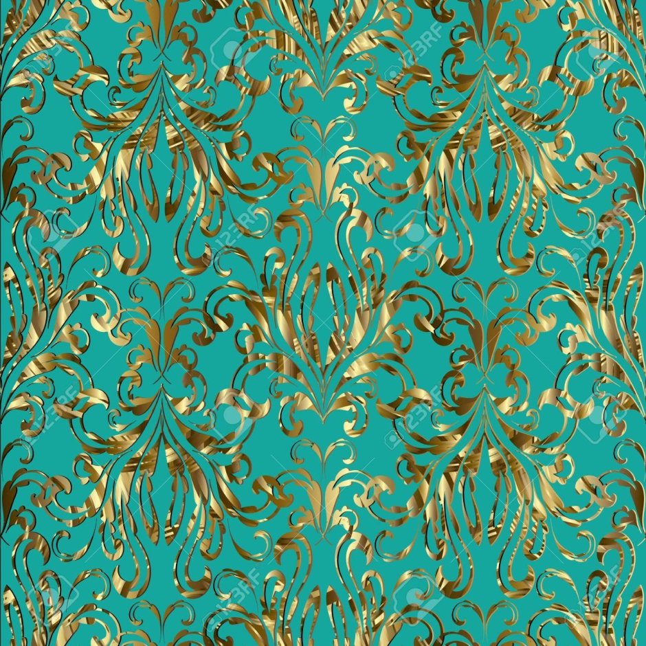 Бирюза с золотом