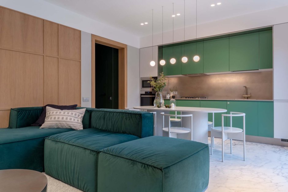 Дачный ответ кухня гостиная на стыке севера и Юга