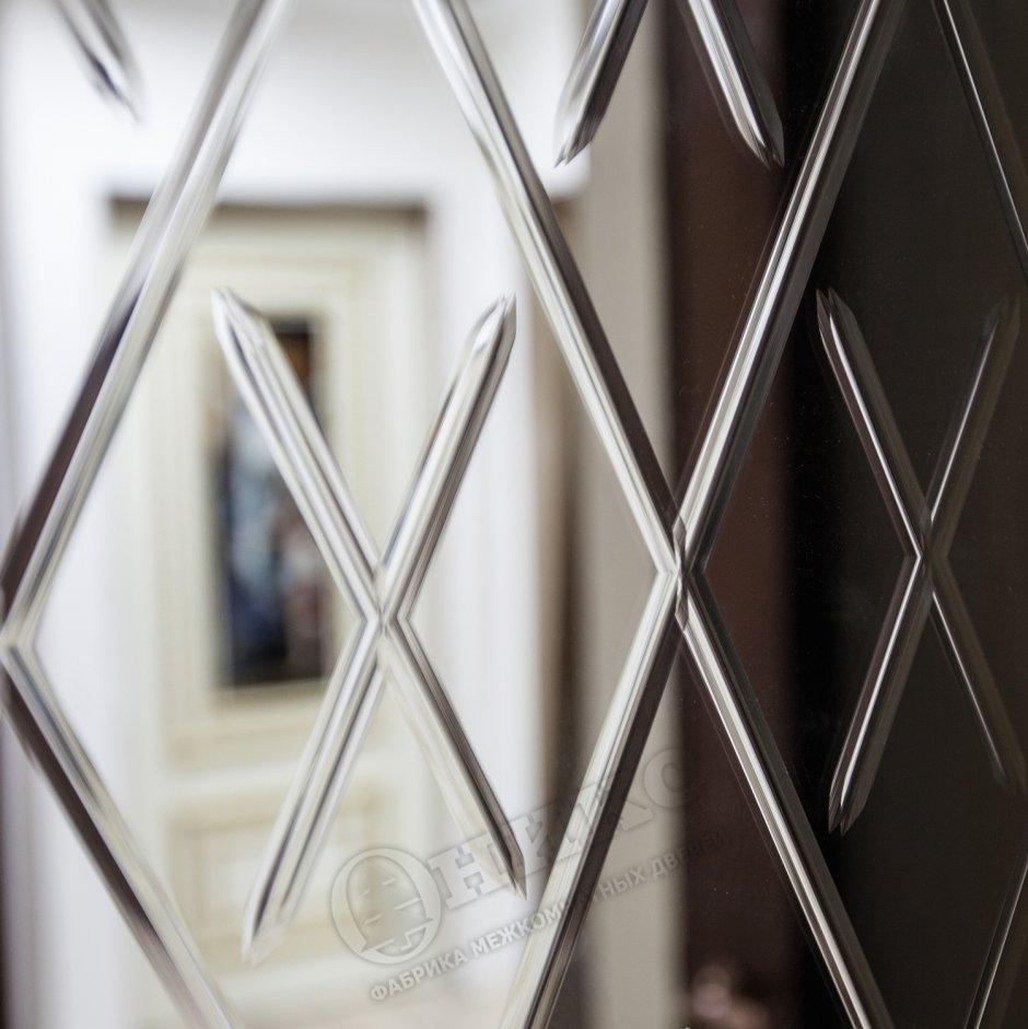 Зеркальное полотно с 1200*80 с фацетом