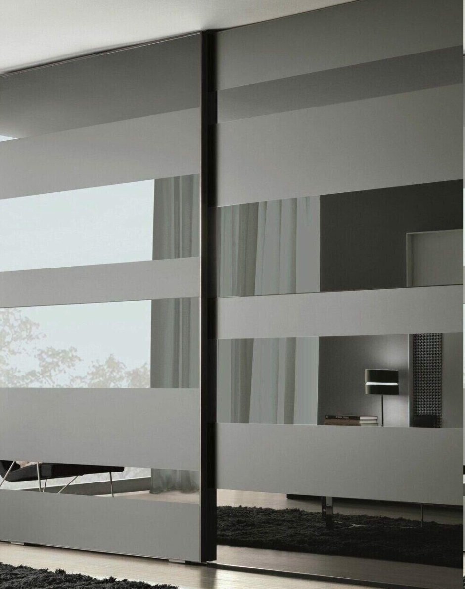 Аристо шкаф зеркальный графит