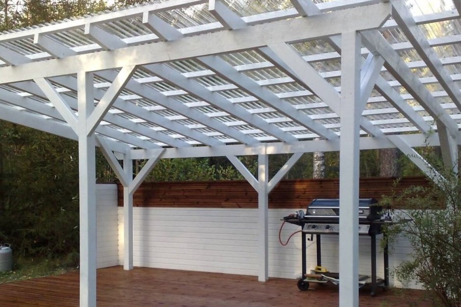 Каркас навес ш800хв768хг350бел