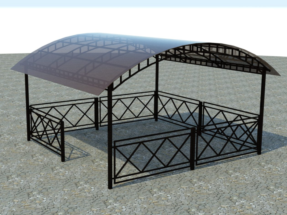 Беседка из металла