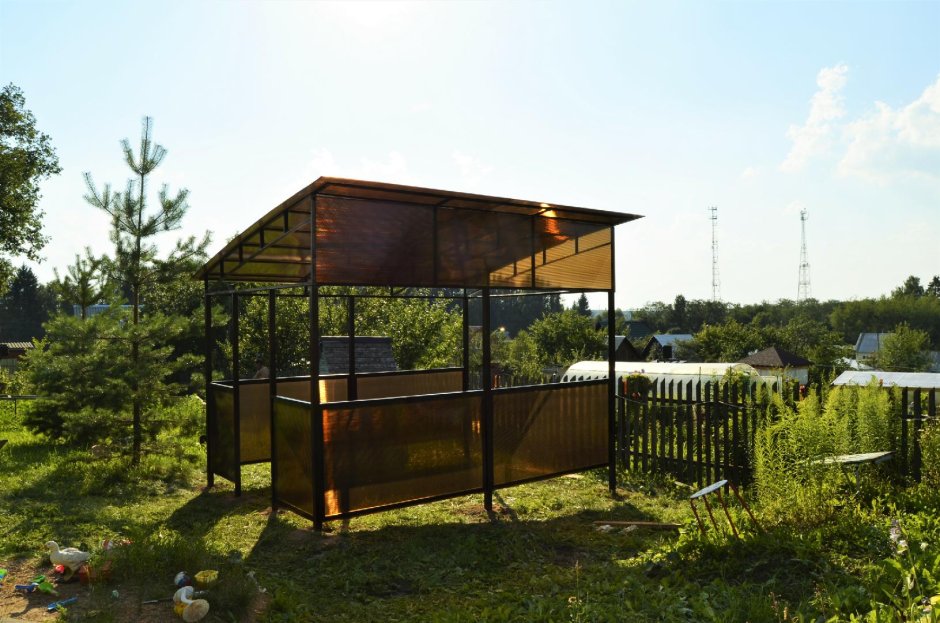 Каркас односкатной беседки 3х3 металл