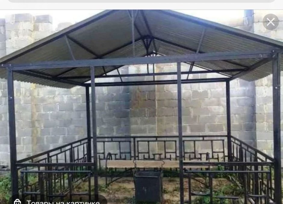 Беседка 3*4 металл