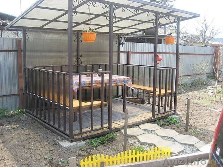 Беседка Дачная 2х2 металл