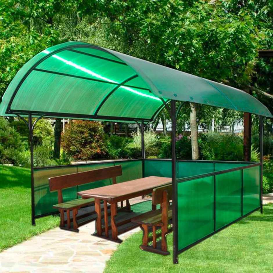 Беседки iz polikarbonata