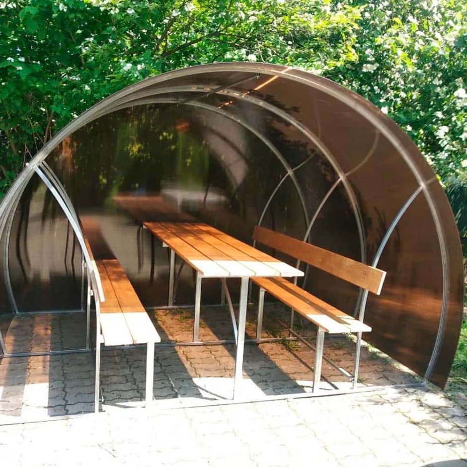 Беседка из поликарбоната