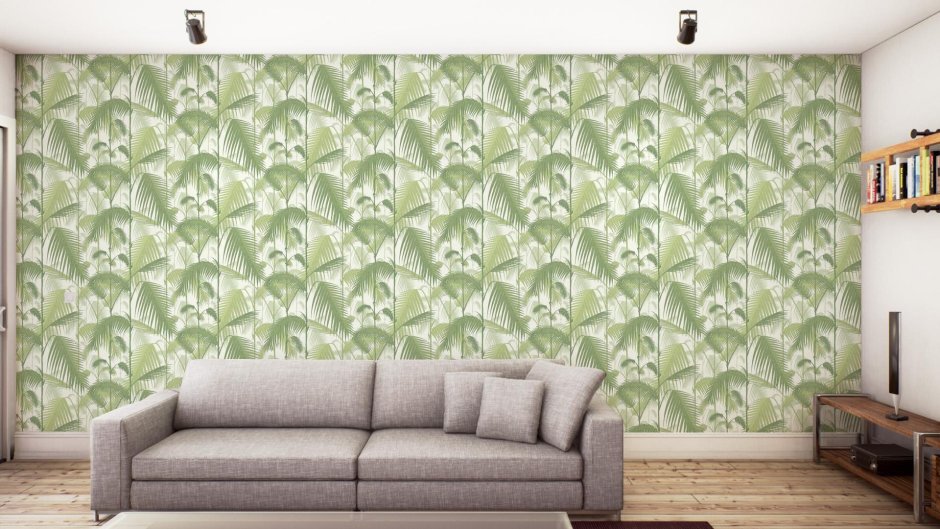 Леруа мерлен обои зеленые листья для стен